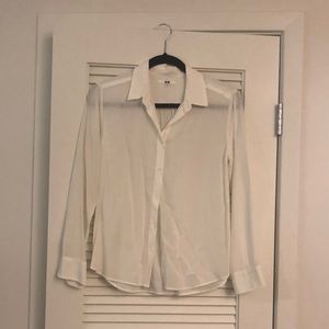 Uniqlo white button down